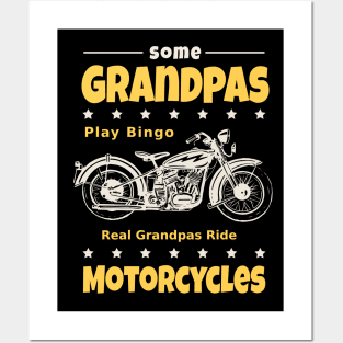 Some grandpas play bingo real grandpas ride motorcycles Posters and Art